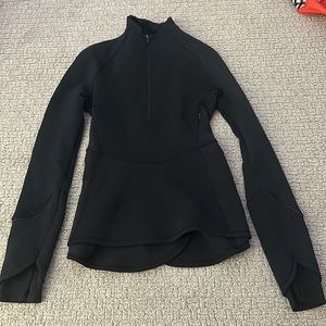 black old lululemon define 1/4 zip up size 2